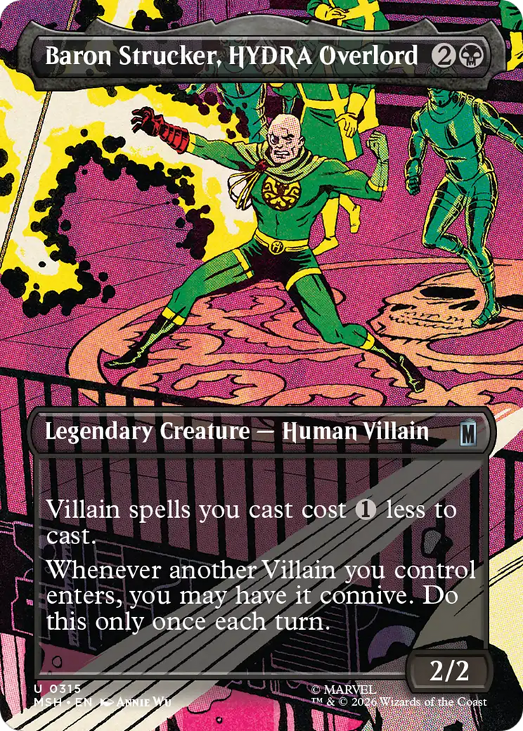 Baron Strucker, HYDRA Overlord (Borderless) (0315) [Marvel Super Heroes] | Gear Gaming Bentonville