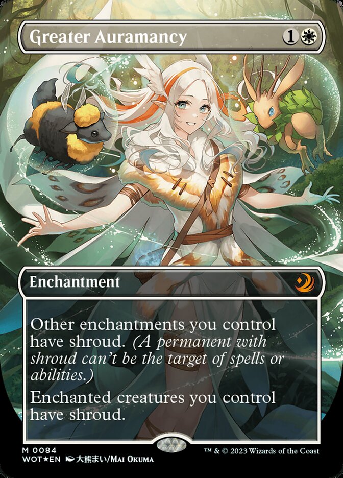 Greater Auramancy (Anime Borderless) (Confetti Foil) [Wilds of Eldraine: Enchanting Tales] | Gear Gaming Bentonville