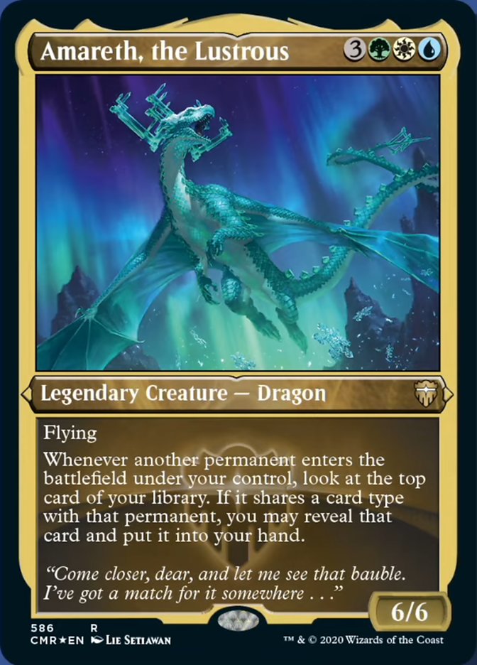Amareth, the Lustrous (Etched) [Commander Legends] | Gear Gaming Bentonville