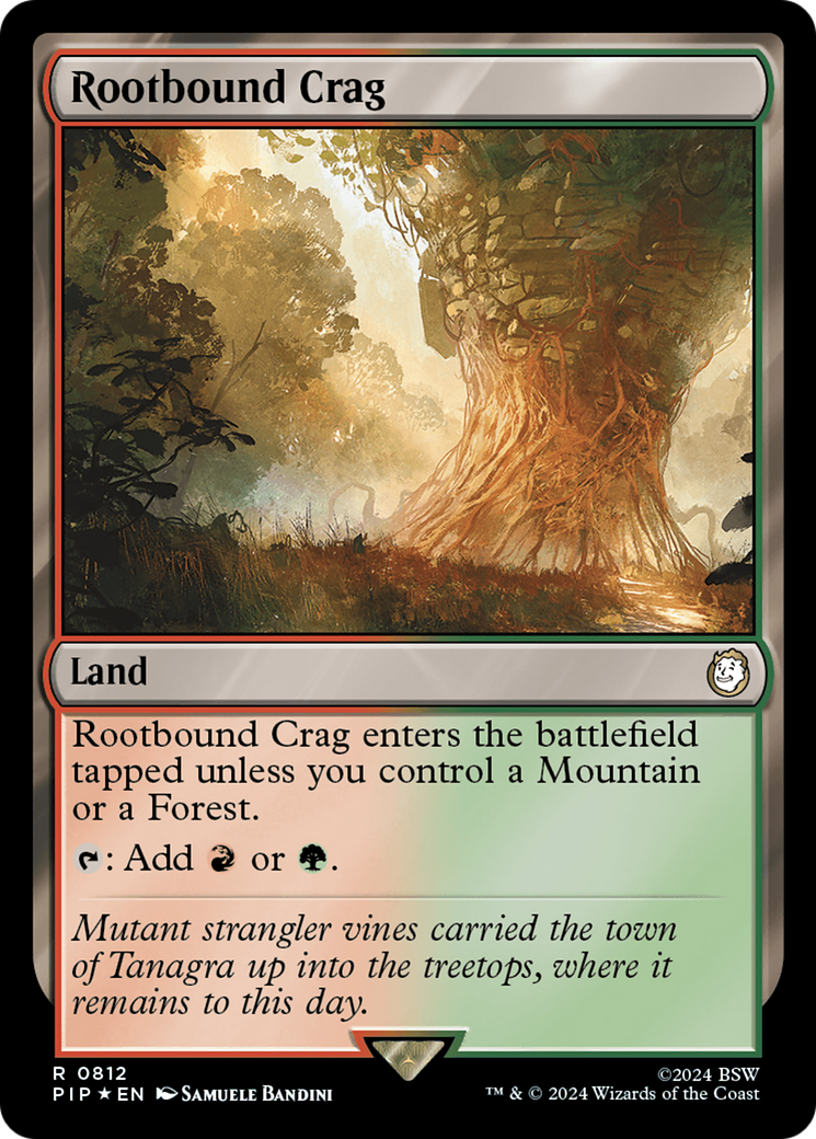 Rootbound Crag (Surge Foil) [Fallout] | Gear Gaming Bentonville