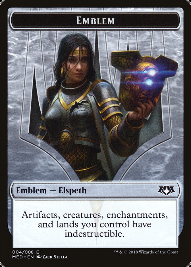 Elspeth, Knight-Errant Emblem [Mythic Edition Tokens] | Gear Gaming Bentonville