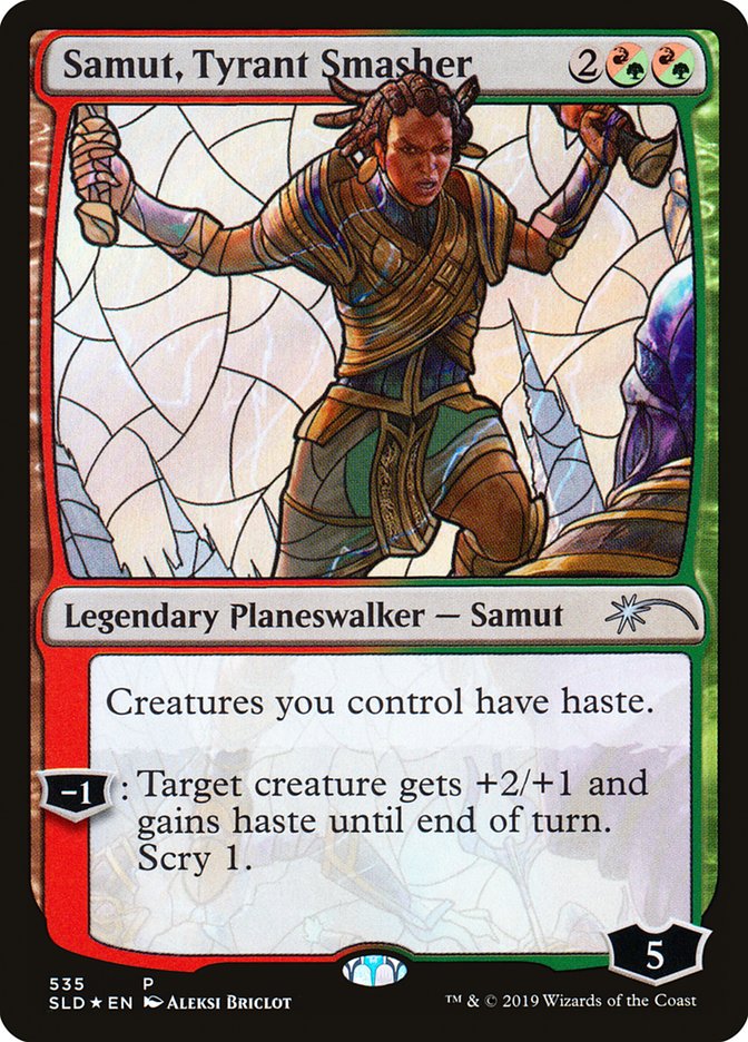 Samut, Tyrant Smasher (Stained Glass) [Secret Lair Drop Promos] | Gear Gaming Bentonville