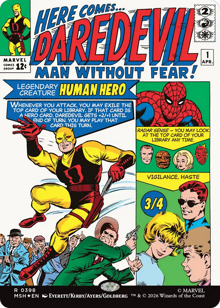 Daredevil, Man Without Fear (Borderless) (0398) [Marvel Super Heroes] | Gear Gaming Bentonville