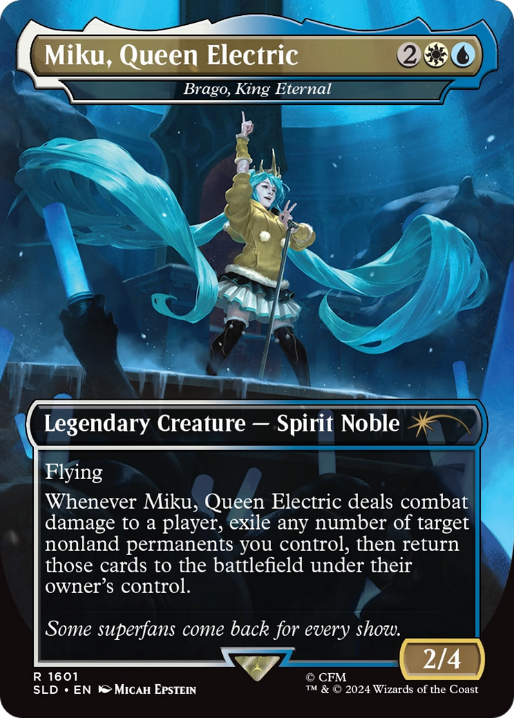 Miku, Queen Electric - Brago, King Eternal (Rainbow Foil) [Secret Lair Drop Series] | Gear Gaming Bentonville