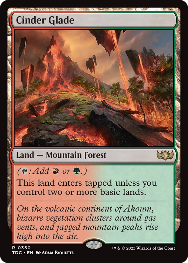 Cinder Glade [Tarkir: Dragonstorm Commander] | Gear Gaming Bentonville