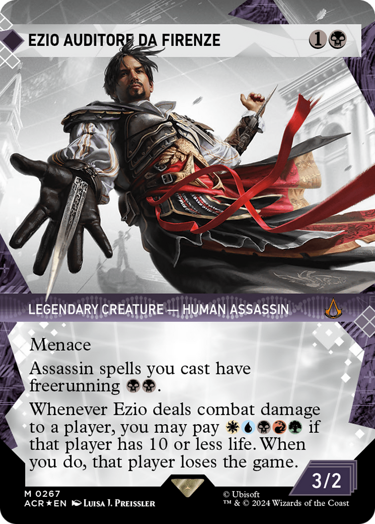 Ezio Auditore da Firenze (Showcase) (Textured Foil) [Assassin's Creed] | Gear Gaming Bentonville