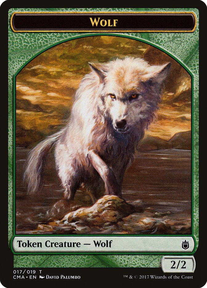 Wolf Token (017/019) [Commander Anthology Tokens] | Gear Gaming Bentonville