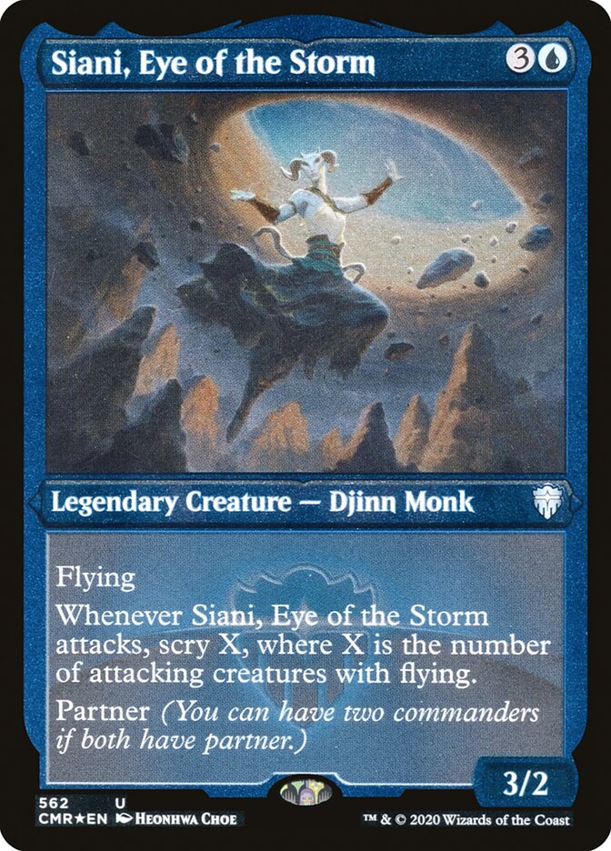 Siani, Eye of the Storm (Etched) [Commander Legends] | Gear Gaming Bentonville
