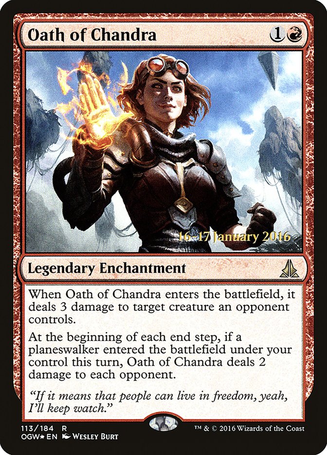 Oath of Chandra [Oath of the Gatewatch Prerelease Promos] | Gear Gaming Bentonville