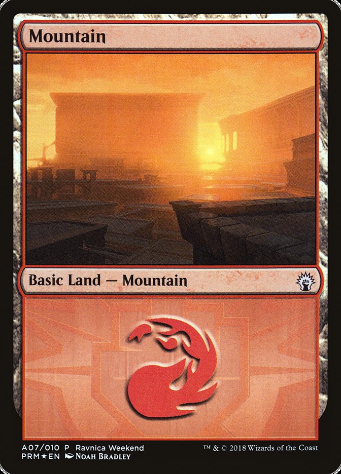 Mountain (A07) [Ravnica Allegiance Ravnica Weekend] | Gear Gaming Bentonville