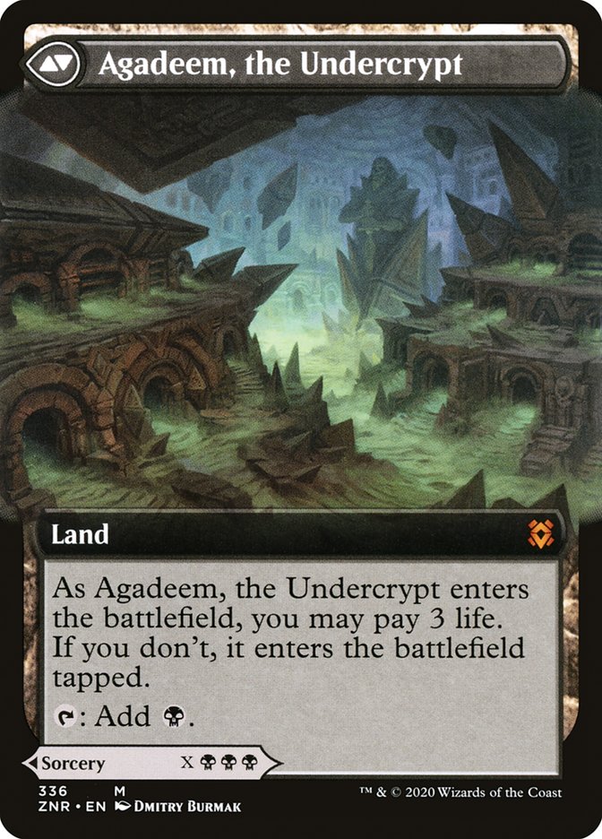 Agadeem's Awakening // Agadeem, the Undercrypt (Extended Art) [Zendikar Rising] | Gear Gaming Bentonville