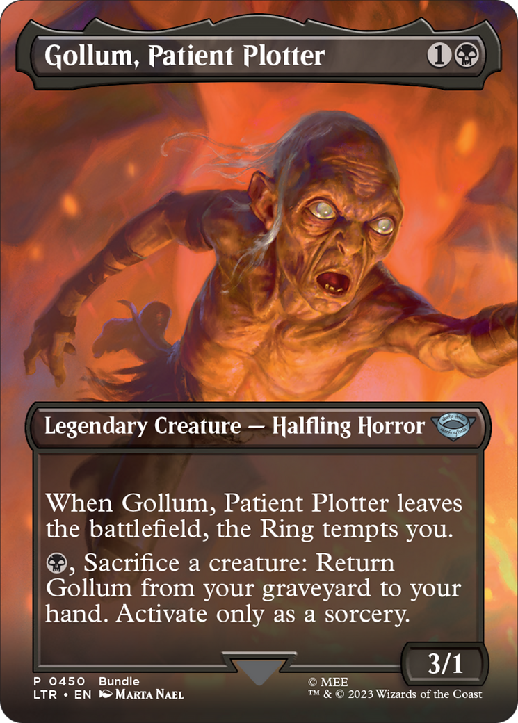 Gollum, Patient Plotter (Borderless Alternate Art) [The Lord of the Rings: Tales of Middle-Earth] | Gear Gaming Bentonville