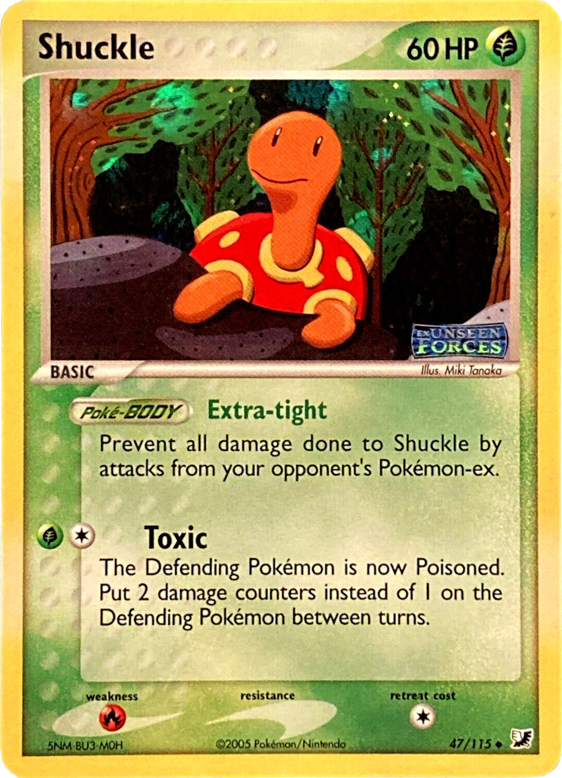 Shuckle (47/115) (Stamped) [EX: Unseen Forces] | Gear Gaming Bentonville