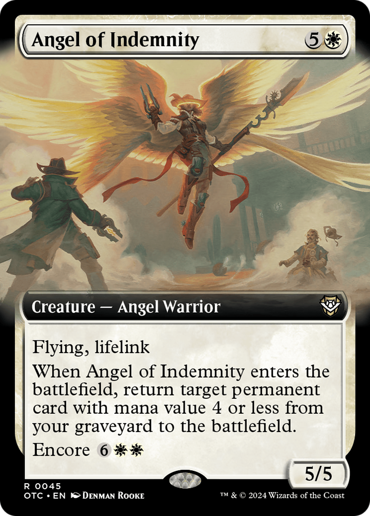 Angel of Indemnity (Extended Art) [Outlaws of Thunder Junction Commander] | Gear Gaming Bentonville