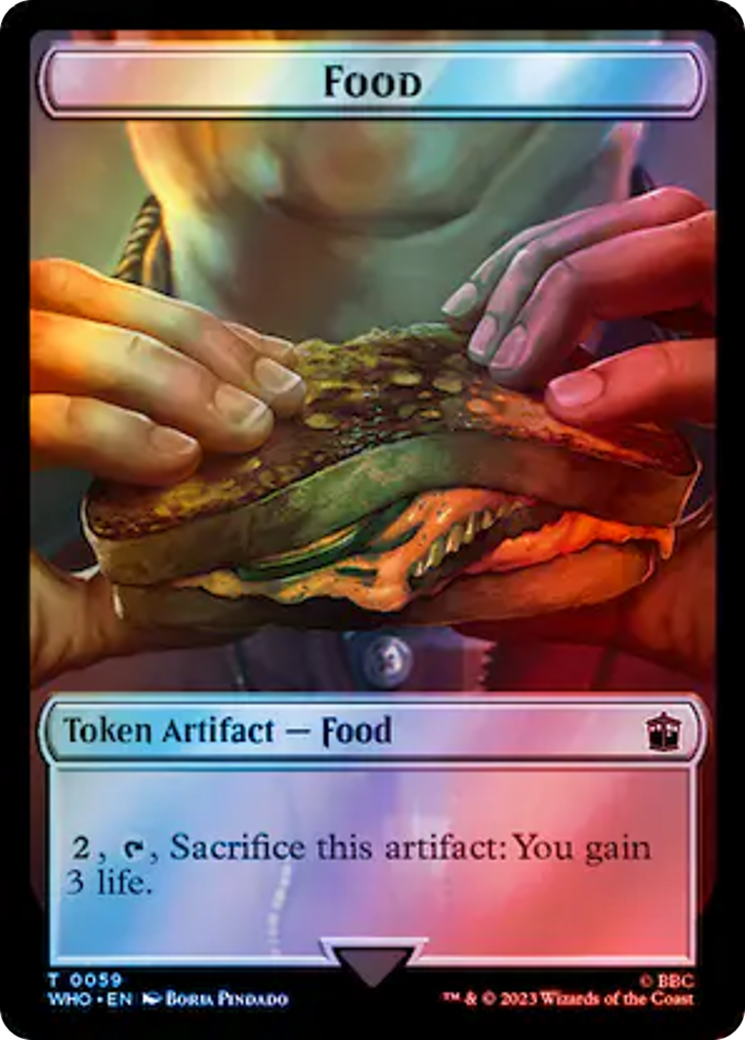 Fish // Food (0059) Double-Sided Token (Surge Foil) [Doctor Who Tokens] | Gear Gaming Bentonville