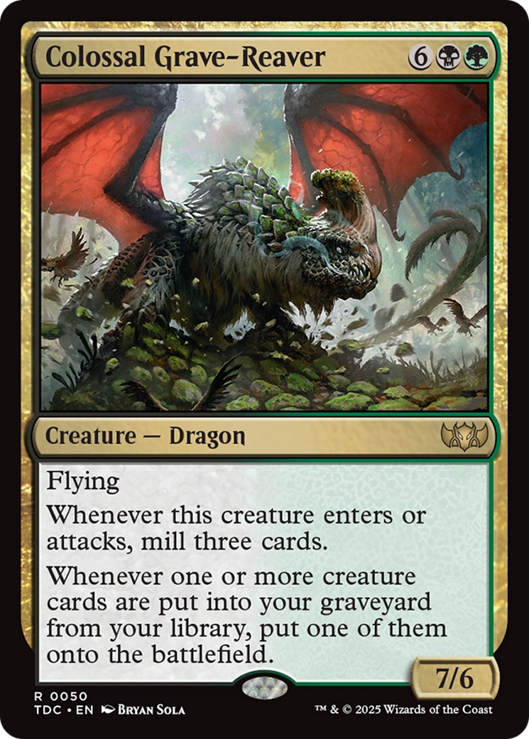 Colossal Grave-Reaver [Tarkir: Dragonstorm Commander] | Gear Gaming Bentonville