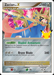 Zacian LV.X (SWSH135) (Celebrations) [Sword & Shield: Black Star Promos] | Gear Gaming Bentonville