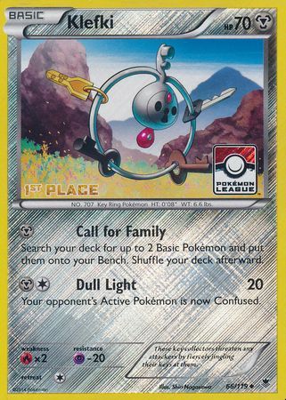 Klefki (66/119) (League Promo 1st Place) [XY: Phantom Forces] | Gear Gaming Bentonville