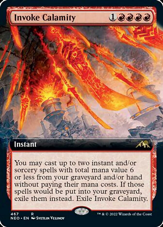 Invoke Calamity (Extended Art) [Kamigawa: Neon Dynasty] | Gear Gaming Bentonville