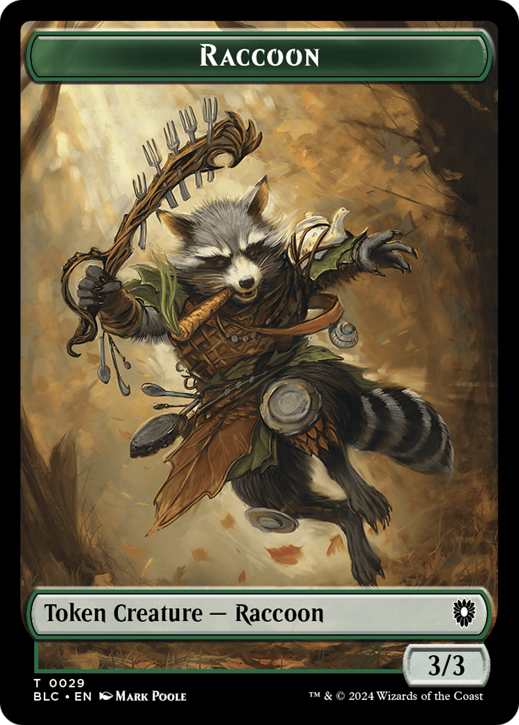 Rat // Raccoon Double-Sided Token [Bloomburrow Commander Tokens] | Gear Gaming Bentonville