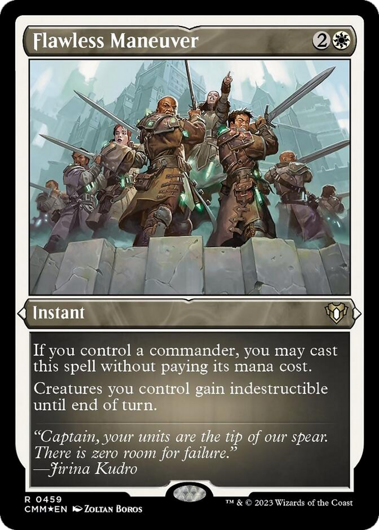Flawless Maneuver (Foil Etched) [Commander Masters] | Gear Gaming Bentonville