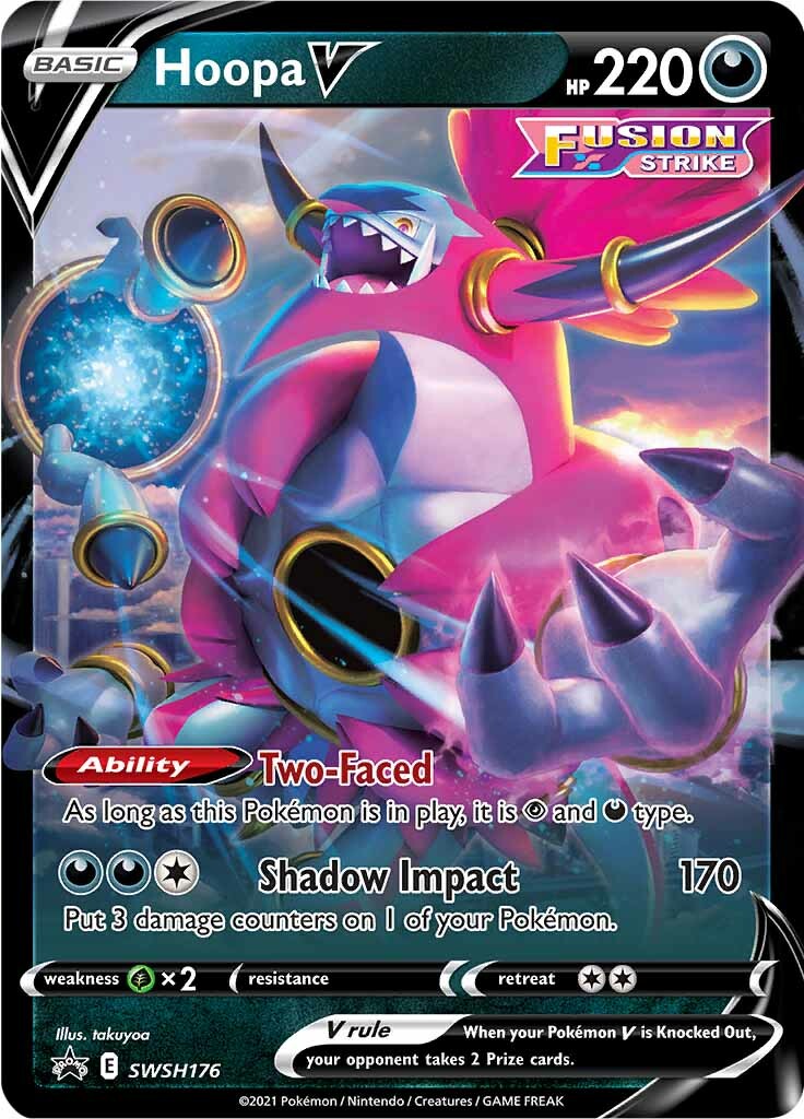 Hoopa V (SWSH176) (Jumbo Card) [Sword & Shield: Black Star Promos] | Gear Gaming Bentonville