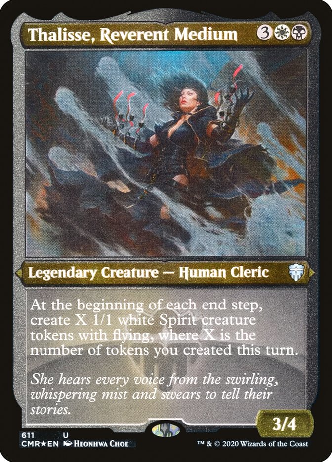 Thalisse, Reverent Medium (Etched) [Commander Legends] | Gear Gaming Bentonville