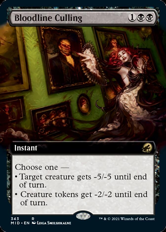 Bloodline Culling (Extended Art) [Innistrad: Midnight Hunt] | Gear Gaming Bentonville