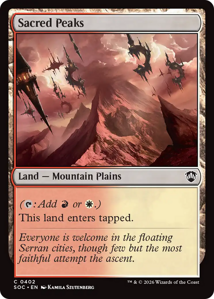 Sacred Peaks [Secrets of Strixhaven Commander] | Gear Gaming Bentonville