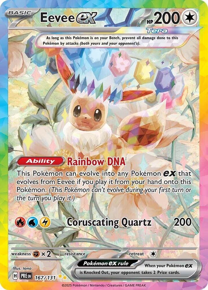 Eevee ex (167/131) [Scarlet & Violet: Prismatic Evolutions] | Gear Gaming Bentonville