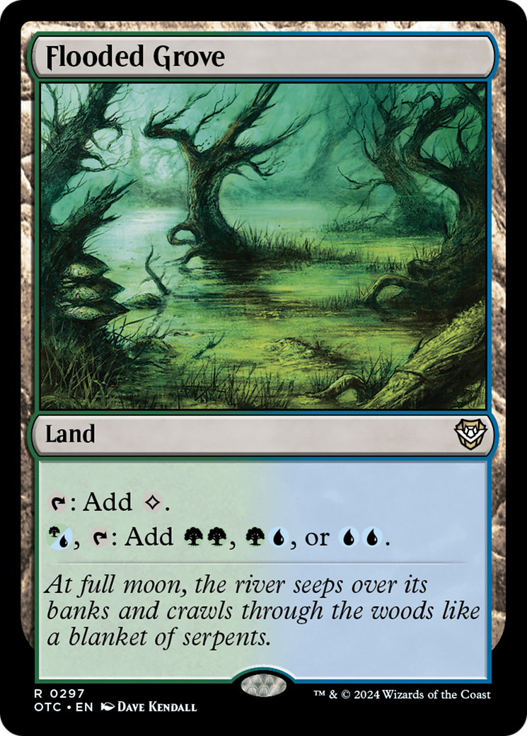 Flooded Grove [Outlaws of Thunder Junction Commander] | Gear Gaming Bentonville