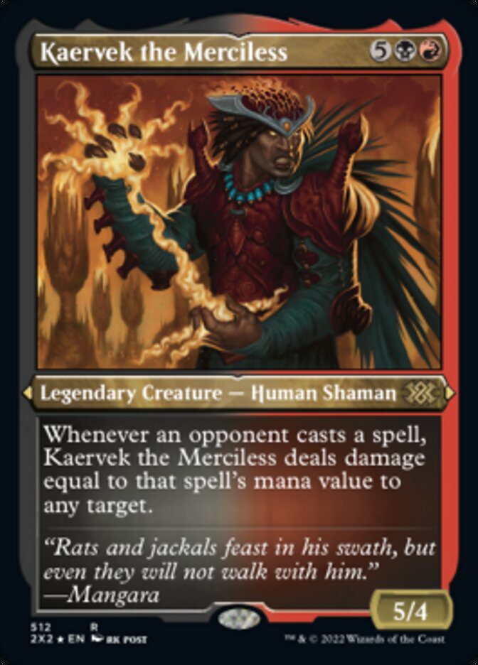 Kaervek the Merciless (Foil Etched) [Double Masters 2022] | Gear Gaming Bentonville