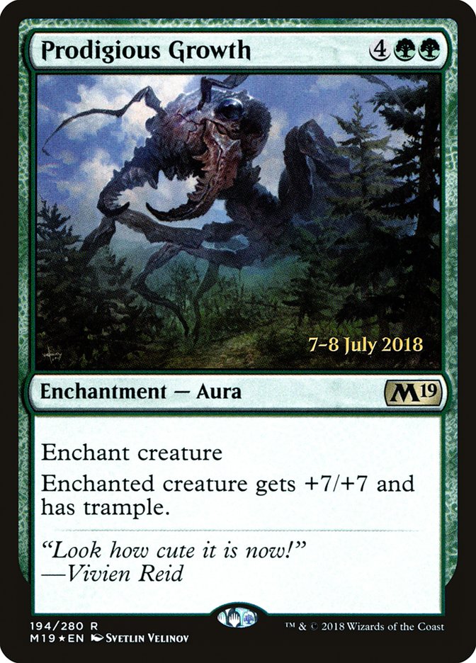 Prodigious Growth [Core Set 2019 Prerelease Promos] | Gear Gaming Bentonville