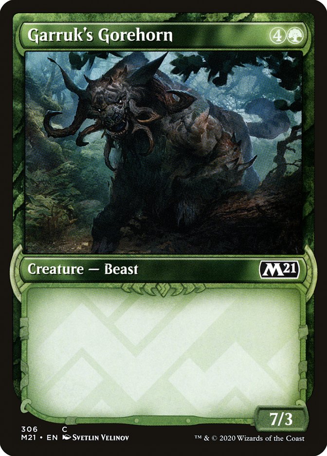 Garruk's Gorehorn (Showcase) [Core Set 2021] | Gear Gaming Bentonville