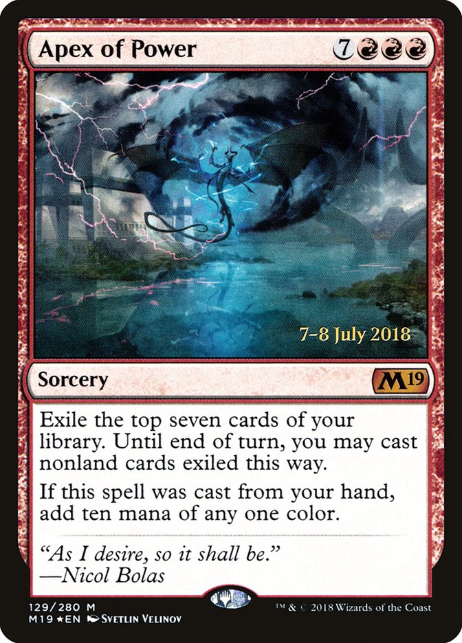 Apex of Power [Core Set 2019 Prerelease Promos] | Gear Gaming Bentonville