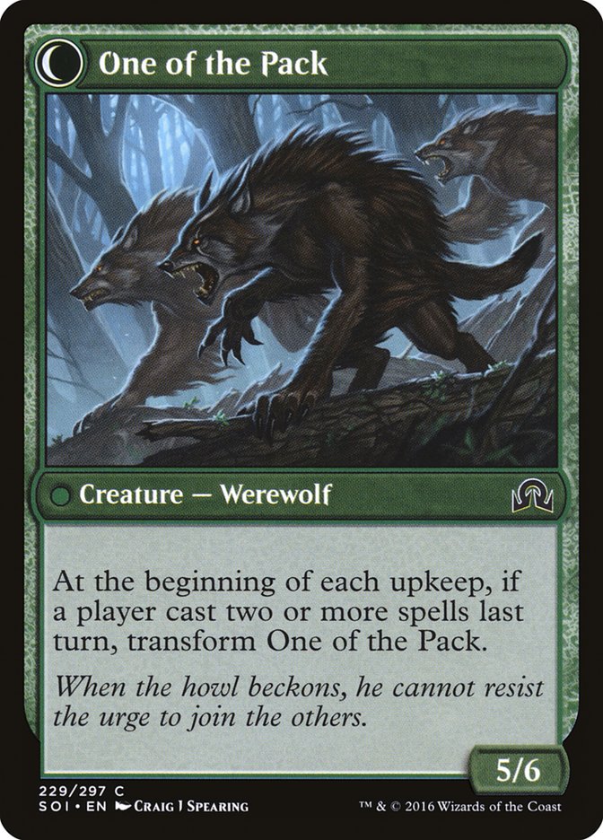 Solitary Hunter // One of the Pack [Shadows over Innistrad] | Gear Gaming Bentonville