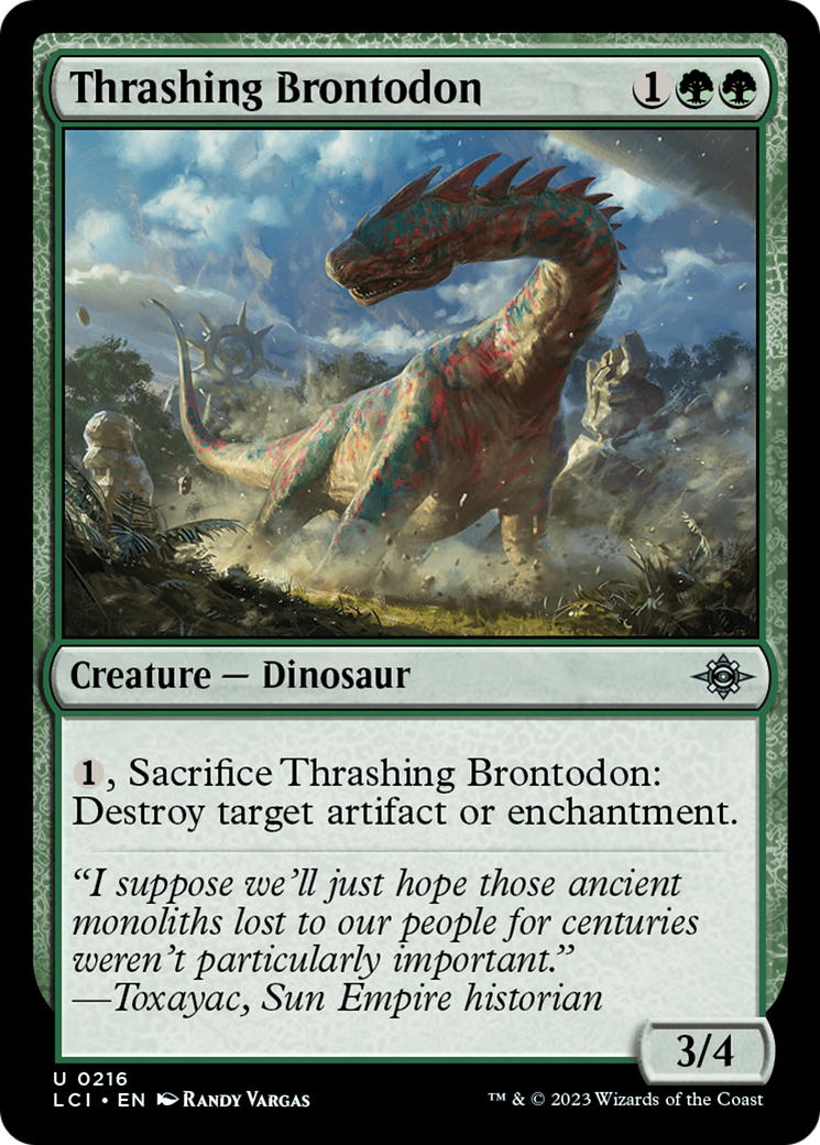 Thrashing Brontodon [The Lost Caverns of Ixalan] | Gear Gaming Bentonville