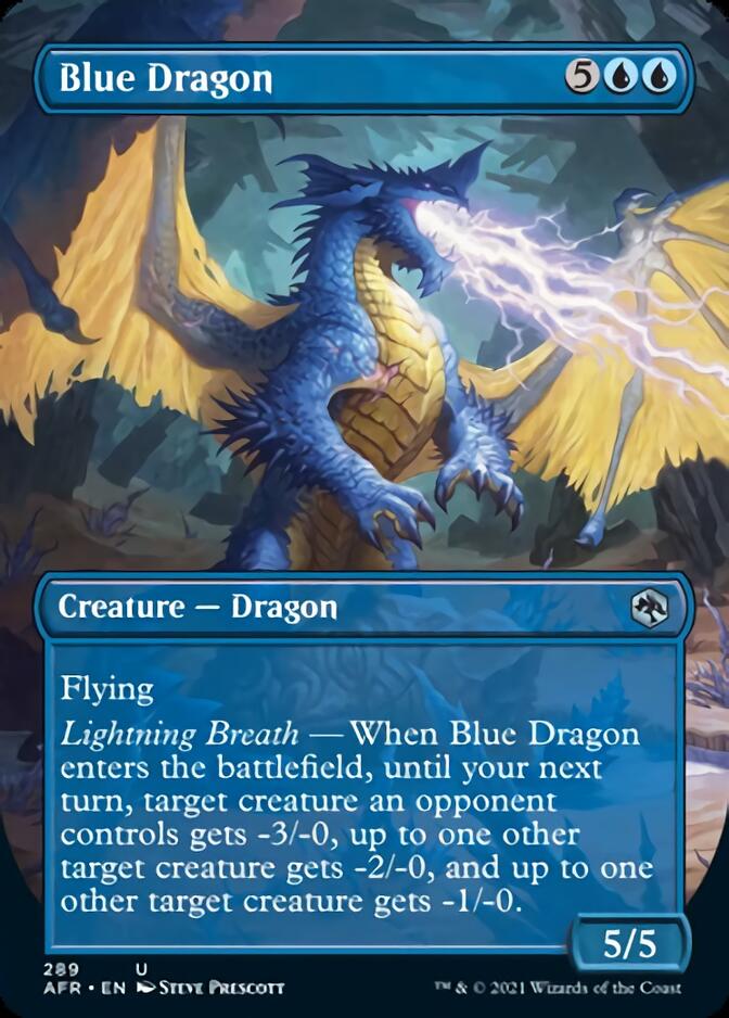 Blue Dragon (Borderless Alternate Art) [Dungeons & Dragons: Adventures in the Forgotten Realms] | Gear Gaming Bentonville