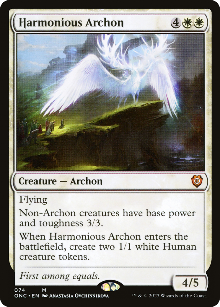 Harmonious Archon [Phyrexia: All Will Be One Commander] | Gear Gaming Bentonville