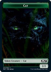 Cat (011) // Dog Double-Sided Token [Core Set 2021 Tokens] | Gear Gaming Bentonville