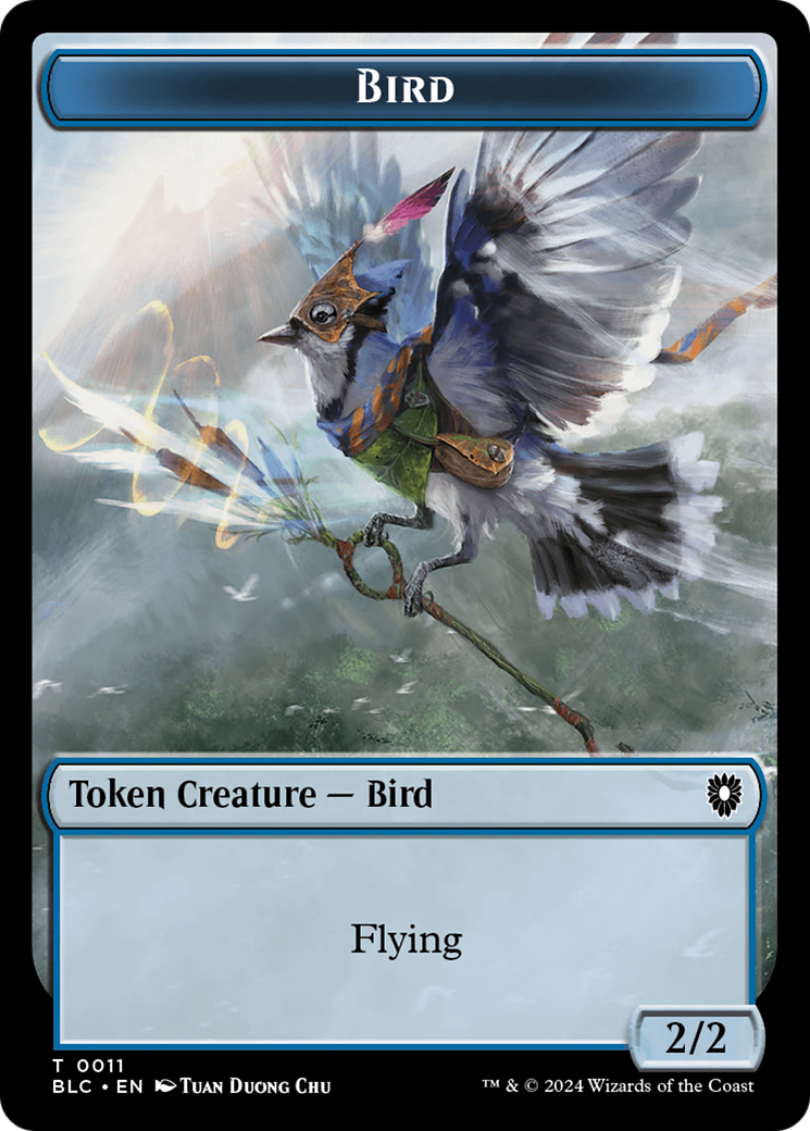 Bird (011) // Fish Double-Sided Token [Bloomburrow Commander Tokens] | Gear Gaming Bentonville