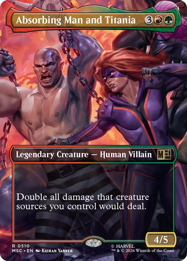 Absorbing Man and Titania (Borderless) [Marvel Super Heroes Commander] | Gear Gaming Bentonville