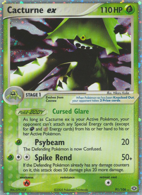 Cacturne ex (91/106) [EX: Emerald] | Gear Gaming Bentonville