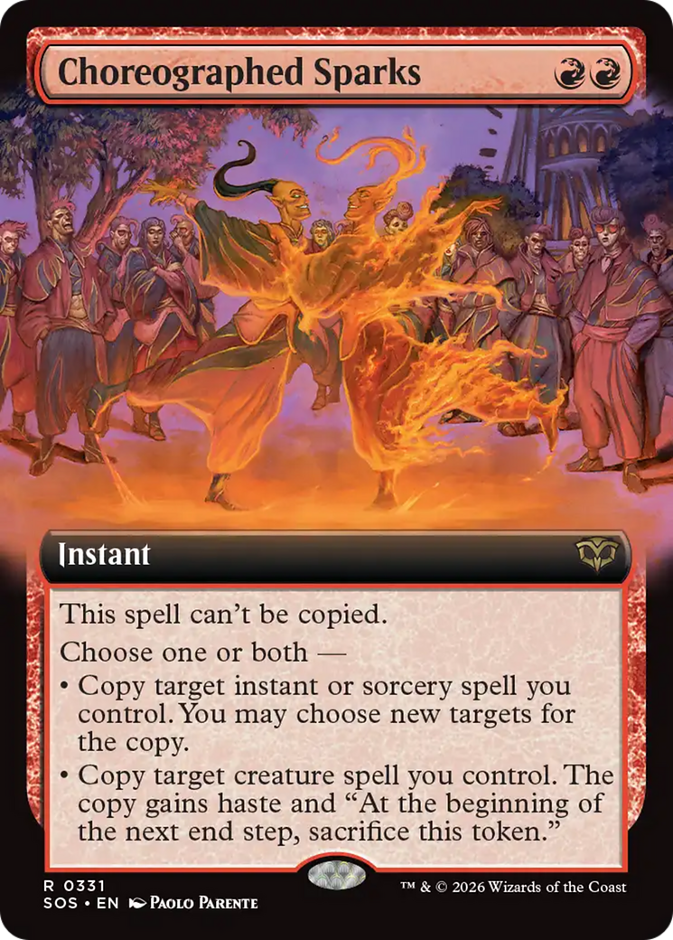 Choreographed Sparks (Extended Art) [Secrets of Strixhaven] | Gear Gaming Bentonville
