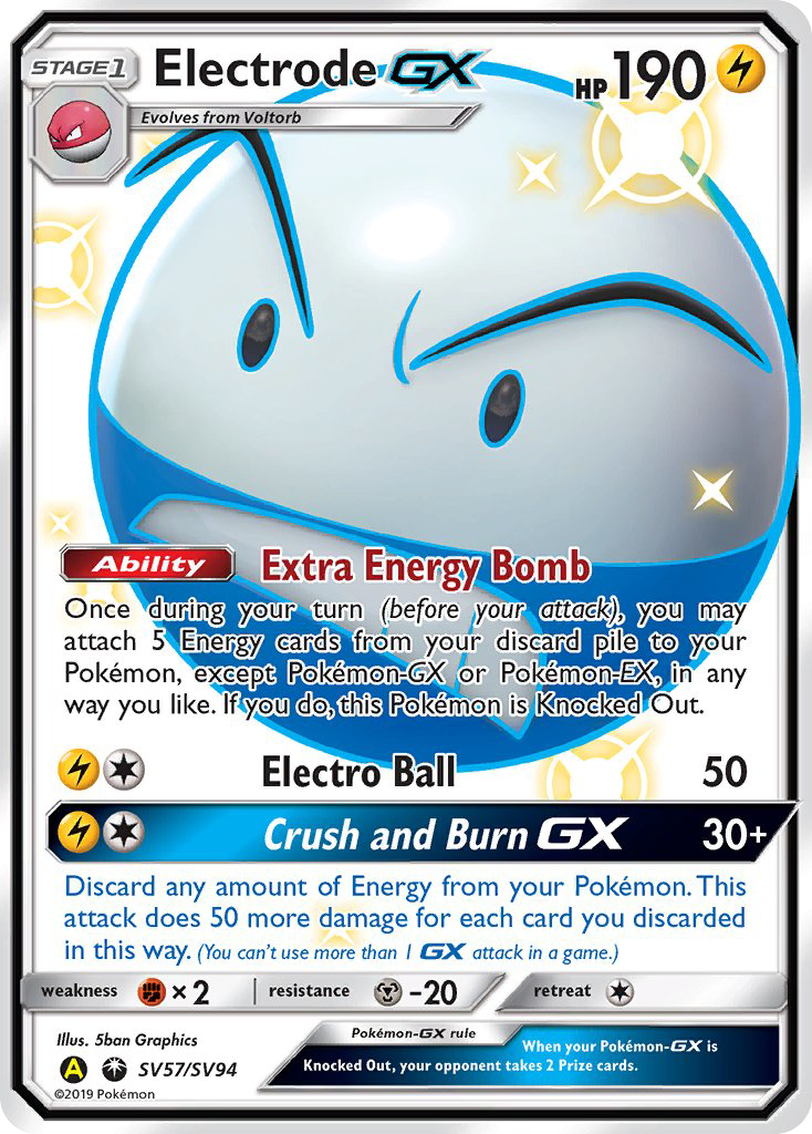 Electrode GX (SV57/SV94) [Sun & Moon: Hidden Fates - Shiny Vault] | Gear Gaming Bentonville