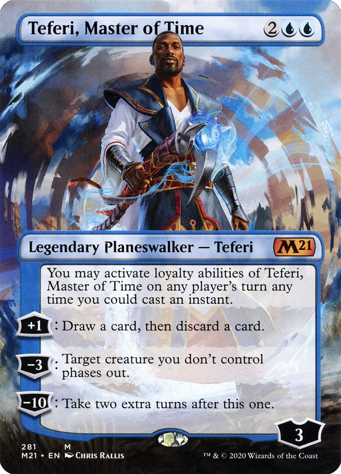 Teferi, Master of Time (Borderless) [Core Set 2021] | Gear Gaming Bentonville