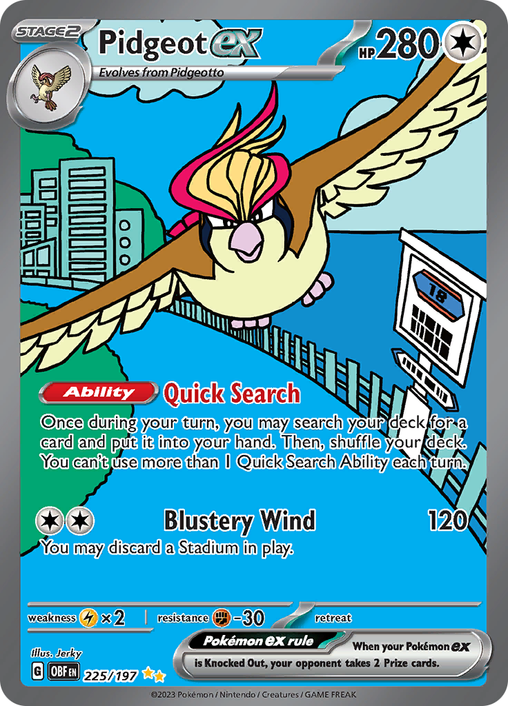 Pidgeot ex (225/197) [Scarlet & Violet: Obsidian Flames] | Gear Gaming Bentonville