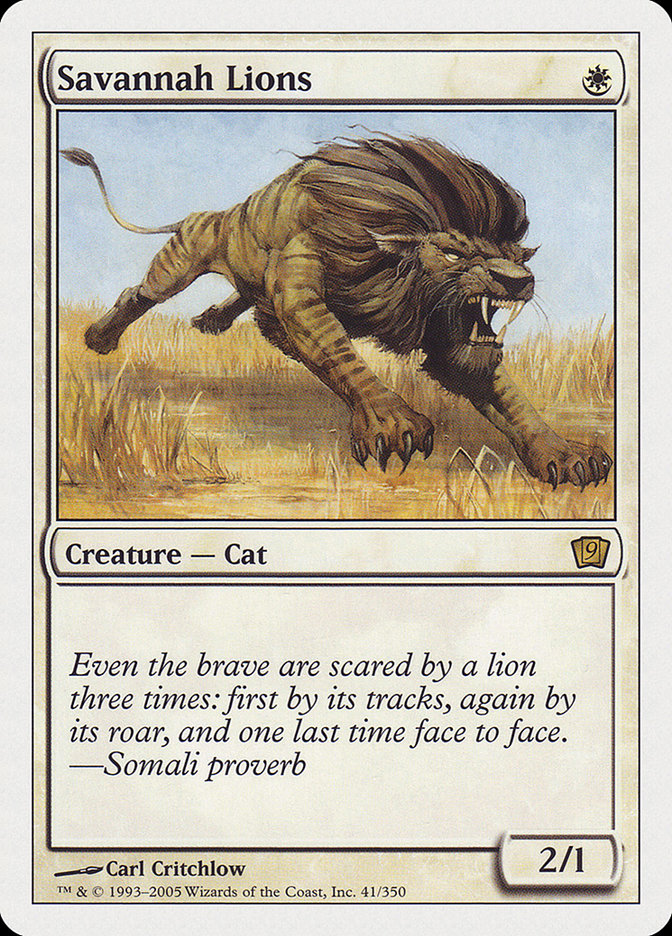 Savannah Lions [Ninth Edition] | Gear Gaming Bentonville
