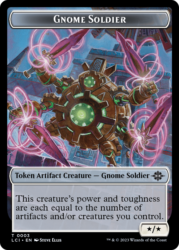 Treasure (0018) // Gnome Soldier Double-Sided Token [The Lost Caverns of Ixalan Tokens] | Gear Gaming Bentonville