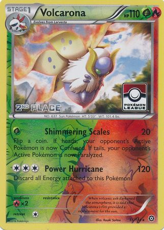 Volcarona (15/114) (League Promo 2nd Place) [XY: Steam Siege] | Gear Gaming Bentonville